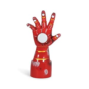 Marvel Iron Man Gauntlet Collectible LED Mood Light Desk Lamp | Superhero Night Light | 14 Inches