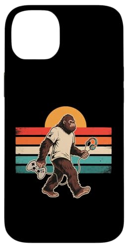 Kids Men Women Sasquatch Bigfoot Gamer Retro Gaming スマホケース iPhone 14 Plus 用