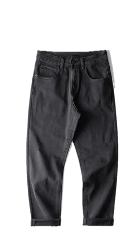 Jeans Pants Trousers Denim Stretch Micro Spine Ha Men's High Street Washed Retro Casual Versatile Style Clothing