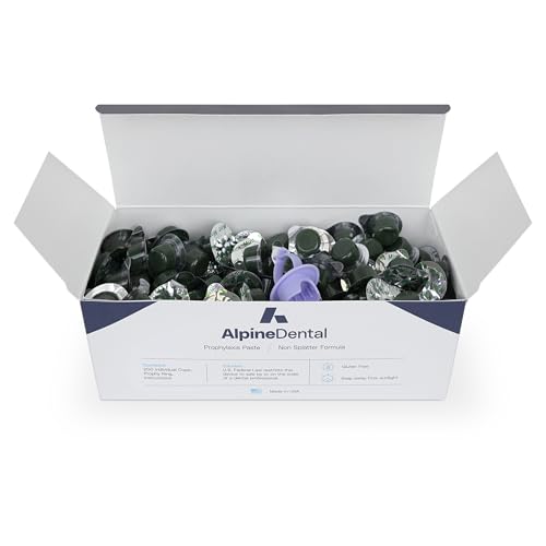 Image of Alpine Blanc Tooth Polish Cups, Mint Flavored - Professional Teeth Polishing Paste for a Smooth, Fresh Dental-Clean Feel - 50 Count