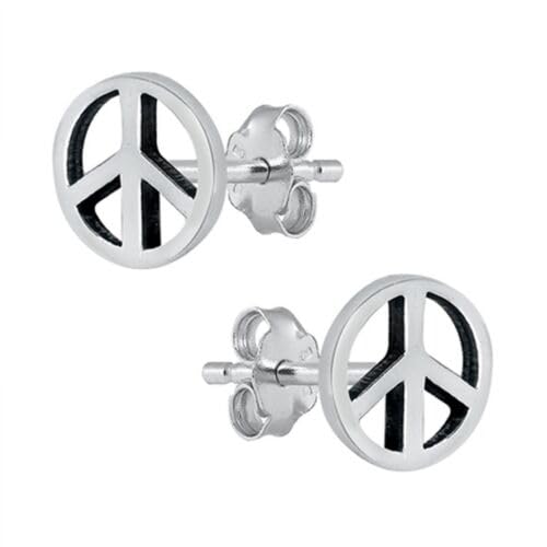 See full amazon price history chart for Nemichand Jewels Plain Peace Sign Stud 925 Sterling Silver Post Push Back Earrings For Girls & Boys Nemichand Jewels Plain Peace Sign Stud 925 Sterling Silver Post Push Back Earrings For Girls & Boys (B0CMP15MB3) Amazon Price History, Amazon Price Tracker