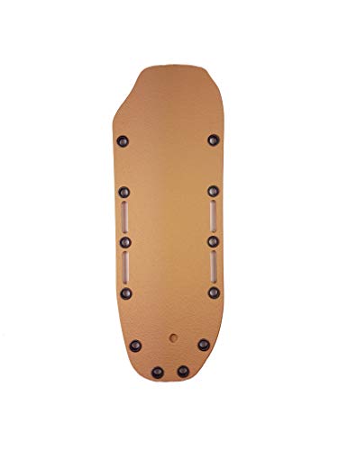 Bio Mordiscos Funda prefabricada de kydex/Material termoplástico para Cuchillo (Grande) (Marrón)