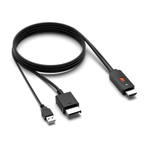 Convertisseur PS2 vers HDMI pour console PlayStation et moniteur HD via signal Ypbpr