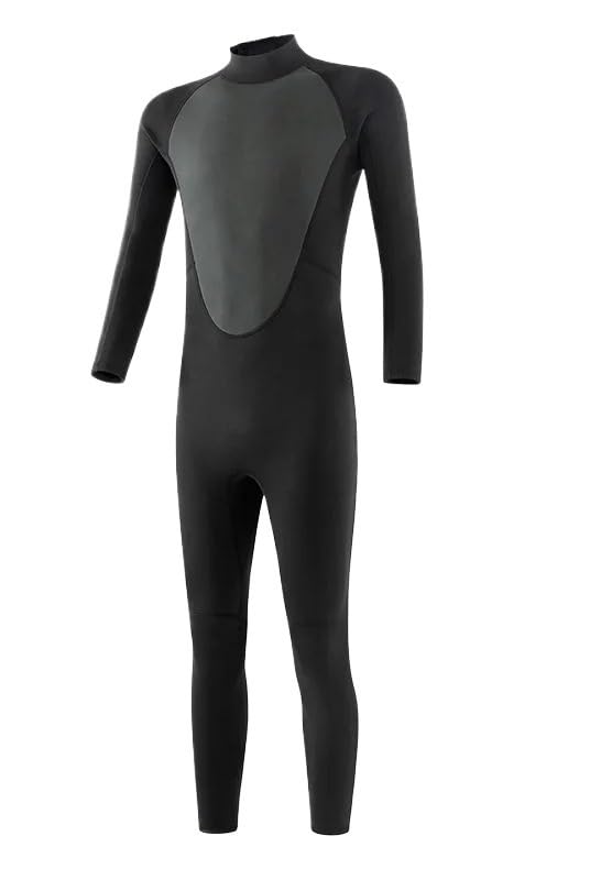 YYLUOYANG Trajes De Neopreno Traje de Neopreno de 3 mm for Hombre, con Cremallera Frontal, for esnórquel, Buceo, natación, Kayak y Kitesurf. Neopreno Hombre(3MM FLH-3002 Man-BK,S)