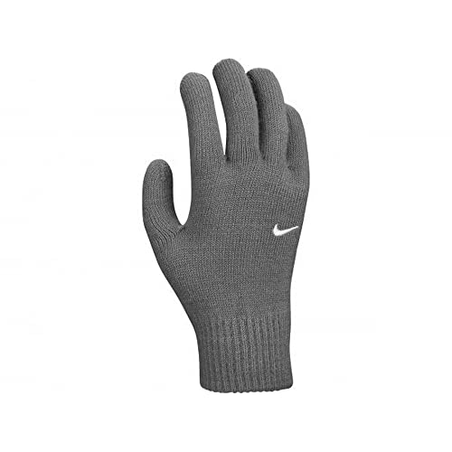 Nike Swoosh Knit 2.0 Herren Handschuhe Grau/Weiß -S/M