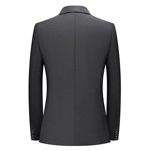 Men's Slim Fit Wedding Blazer 2 Button Business Casual Solid Color Suit Jacket Formal Dress Sport Coat4