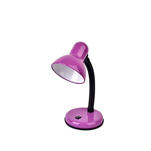 Lampe de table d'éclairage LED d'apprentissage lecture lampe de chevet chambre lampe de chevet veilleuse + violet