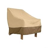 Funda de protección completa para sofá de banco de patio con defensa contra elementos climáticos y excrementos (color arroz curri)