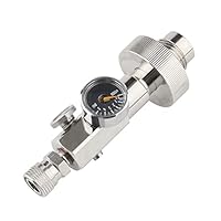 HPA FüLlstation Ladeadapter, 4500 Psi 300Bar G5/8 HPA Hochdruck Luft Scuba Din Tankstelle Adapter Ladeventil, für die PCP-LuftnachfüLlung Auf