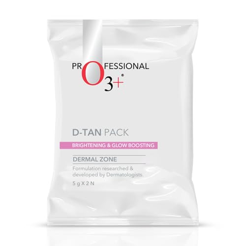 Image of O3+ D-TAN Pack for Instant Tan Removal & Sun Damage Protection Infused with Mint and Eucalyptus Oil Ideal for All Skin Types - 5g x 2 (10gm)