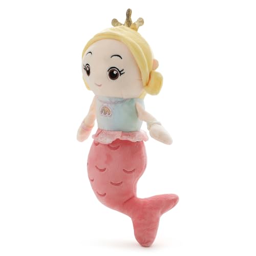 Image of Pink Mermaid Soft Plush Toy for Kids 35CM | Cute Stuffed Mermaid Doll | Hug-Friendly Soft Toy for Babies, Todlers & Children | Washable, Lightweight, Safe Gift for Girls & Boys