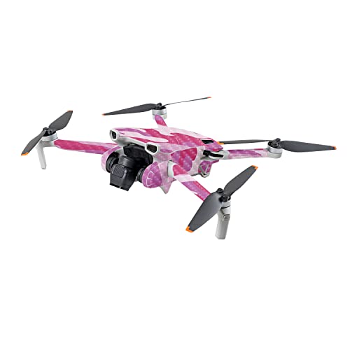 Image of MightySkins Carbon Fiber Skin Compatible with DJI Mini 3 - Pink Camo | Protective, Durable Textured Carbon Fiber Finish | Easy to Apply | Made in The USA