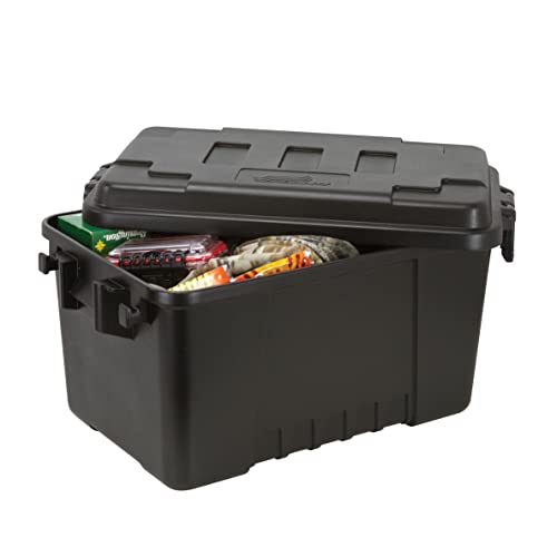 Plano Storage Trunk, Black, Medium, Lockable Storage Box, Airline Approved Sportsman Trunk, Hunting Gear And Ammunition Bin, Heavy-Duty Containers For Camping, 68-Quart #TOP1
