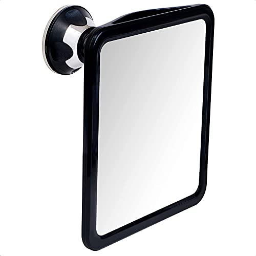 2019 Shatterproof Fogless Shower Mirror For Fog Free Shaving with Upgraded Suction & Swivel, Portable and Travel Ready, 8' x 7'