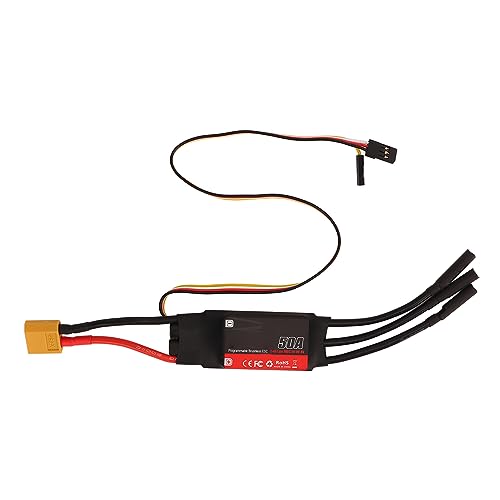 XIASABA Controlador de Velocidad eléctrica de avión procesador de 32 bits Protección múltiple Ideal para RC Drone Drone Processor de Alto Rendimiento El diseño admite la