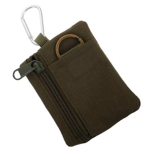 Keychain Pouch for Outdoor Activities Compact Multi Functional Zipper Coin Purse for Keys and Essentials Lightweight Fashionable Design for Travel and Hiking Unisex Use