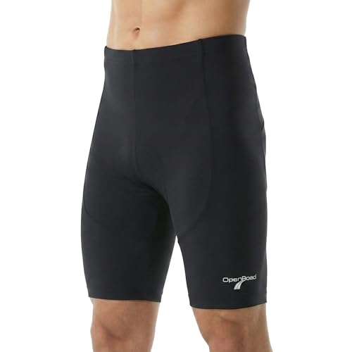 Image of OpenRoad Men's Padded Cycling Shorts – High-Density Foam Pad for Spinning & Outdoor Rides – Lightweight Breathable Bike Shorts – Silicone Anti-Slip Training Bottoms (Small, Black)
