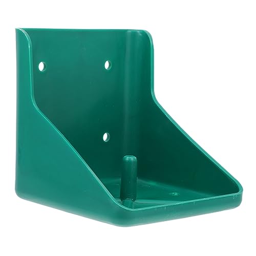 Mangeoire à moutons en PP vert et support de bloc de sel pour l'élevage du bétail