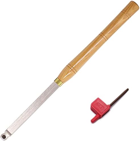 Wood Lathe Turning tools 19.68 Inches Finisher Carbide Tipped Lathe Chisel Tool Bar With Ci3 12mm Round Carbide Insert Cutter for Wood Hobbyist or DIY or Carpenter