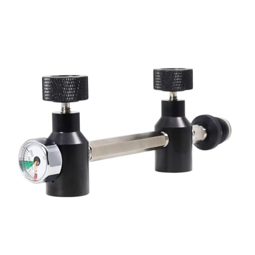 Kueohse Conector de cilindro de gas doble G1/2 para deportes al aire libre, conexión de gas duradera