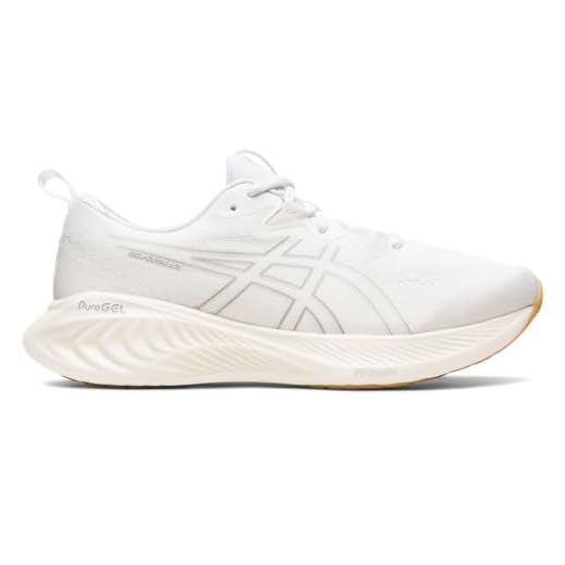 ASICS Tênis de corrida feminino Gel-Cumulus 25, Branco/Branco, 11.5