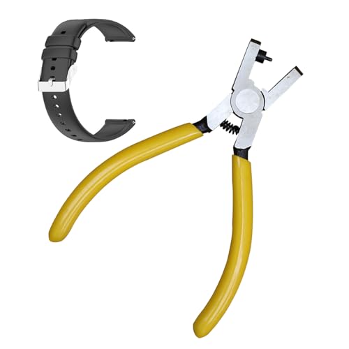 Alicates Sacabocado Agujero - 5 Pulgadas Perforadora De Cuero Con Mango Ergonómico | Herramienta De Acero Para Correa De Reloj Cinturón | Compacta Portátil | ÚTil Para Reparación Manualidades