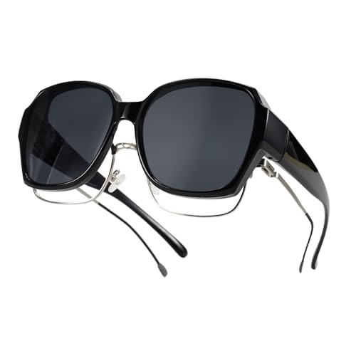 OCCI CHIARI Large Polarized Fit Over Glasses Sunglasses for Women Ligntweight TR90 Sun Glasses for Driving Riding Sports