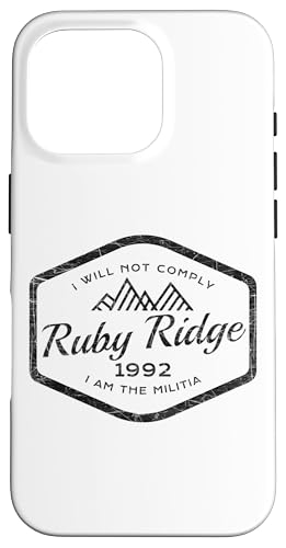 Ruby Ridge 1992 I Will Not Comply I Am the Legionnaire �o�b�W �X�}�z�P�[�X iPhone 16 Pro �p
