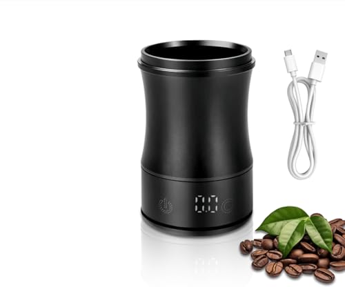 TatTech Báscula digital de café con pantalla LED, precisión de 0,1 g, recargable, báscula de cocina digital portátil, con vaso dosificador, accesorios baristas