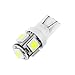 cciyu 6 Pack White PC168 T10 LED Cluster Gauge Dash Light Bulb W/Twist Lock