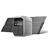 EF ECOFLOW DELTA 3 Plus 1024Wh Portable Power Station With 220W Solar Panel, Solar Generator with 1000W Solar Input, Electric Generator with UPS, LFP Battery for Home Backup, Camping&RV