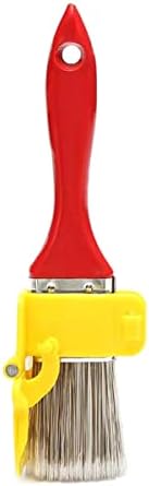 DRBIT Edger Paint Brush Professional Paint Brush with Wood Handle Portable Wall Painting Tool Color Separator Clean Cut Paint Edger for Home Wall Ceiling Edges Detail Trim te9