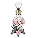 LAMPTTI Perfume Bottles Empty Vintage | Refillable Vintage Flower Bottle Glass Design |, Romantic Hand Painted Travel and Home Ornament