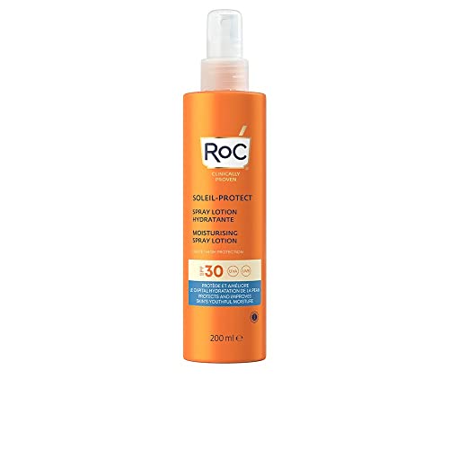 RoC - Soleil-Protect Lozione Spray Idratante SPF 30 - Crema Solare Non Grassa - Alta Protezione -...