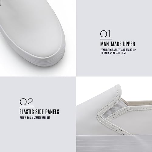 JABASIC Women Slip-on Platform Loafers Casual Comfortable Loafer Shoes4