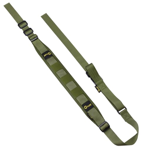 CVLIFE Two Point Sling, Upgrade Wide Padded Sling Strap with Removable Shoulder Strap, Green