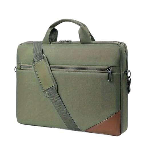 CNYUON Bolso de hombro portátil for ordenador, bolso cruzado for hombre, bolso for ordenador, maletín de negocios a la moda, bolso for ordenador portátil(Green)