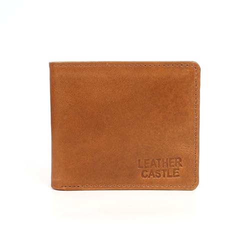 Genuine Leather Wallet for Men – Bifold Slim Wallet with ID Window – Stylish Minimalist Men's Leather Wallet for USA – Durable & Compact Gift Idea