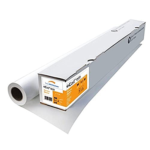 Larghezza 91,4 cm Burgo 175 Carta Plotter, Cad, 91.4 cm, 50 M, 80 G/Mq, 175, Confezione da 4