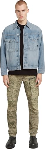 G-STAR Raw - Mens Rovic Zip 3D Regular Tapered Pants, Color Light Toggee Shadow Camo, Size: 40W x 34L3