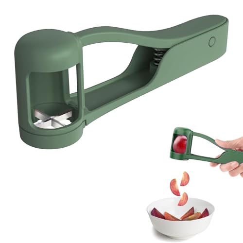 Traubenschneider Weintrauben Schneider Tomatenschneider Traubenschneider Für Kleinkinder Für Gemüse Obst Salat Und Kuchendekoration Trauben Tomaten Kirschen Viertelschneider (Grün)