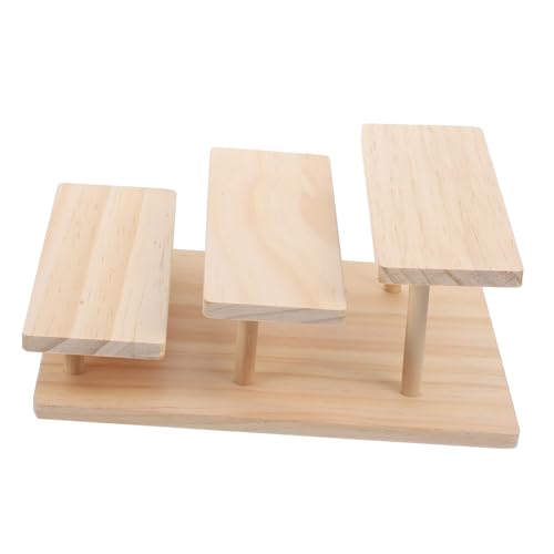 Levemolo Elegant Wood Display Stand Organize Sunglasses Eyeglasses and Action Figures