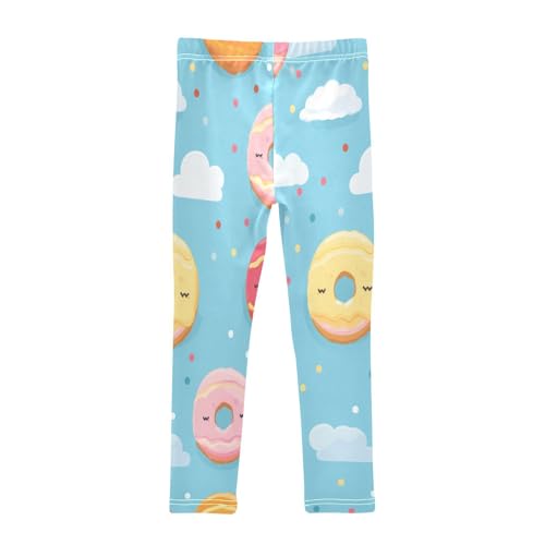 Bolaz Toddler Girls Leggings Printed Yoga Pants Leggings Donut Cloud for Kids2