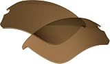 オークリー(OAKLEY) 互換品 スポーツサングラス 交換レンズ フラック ドラフト ブラウン ミラー 偏光 紫外線カット 偏光レンズ