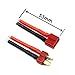 5 Pairs T Plug Connector Female and Male Deans with 14AWG Silicon Wire for RC Lipo Battery Cable Drone