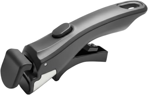 Image of Removable Handle for Pots and Pans Black - Universal Detachable Pan Handle - Heat-Resistant Plastic, Stainless Steel, Silicone (Multicolour)