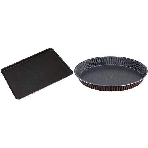 Tefal Perfectbake Plaque A Pâtisserie 38x28 cm Aluminium 100% Recyclé J5547002, fabriqué en France & Perfectbake Moule A Tarte 30cm Aluminium 100% Recyclé...