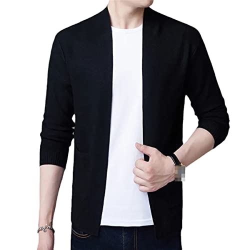 Cardigan pour homme noir XL - Veste tricotée style urbain décontracté