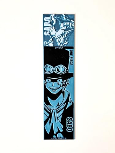 Image of One Piece Anime Bookmark Set - Cute Set of 3 Collectible Bookmarks Featuring Luffy | Perfect Gift for Anime Fans, Manga Readers, Students & Book Lovers | Made of Durable Bioplastic | Unique 3D Effect