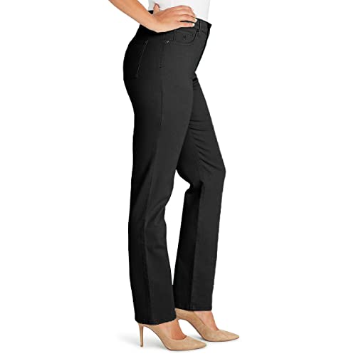 Gloria Vanderbilt Women's Classic Jeans| Amanda High Rise Tapered Mom Jean|Various Size Colors - Black 14 Long3